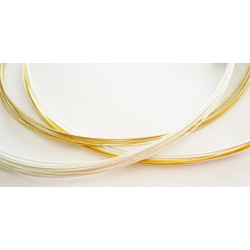 12 steel wire necklace silver plated