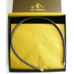 3 mm Black Rubber Necklace