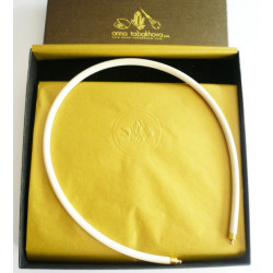 5 mm White Rubber Necklace