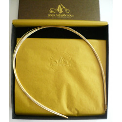 12 steel wire necklace : mixed silver and gold plated