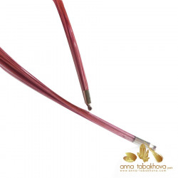 20 PINK nylon coated wires interchangeable necklace 