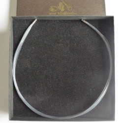 20 BLUE nylon coated wires interchangeable necklace as you will get it