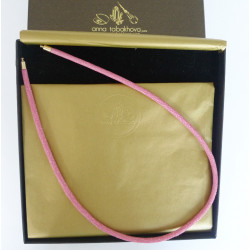 4 mm FUSHIA Stingray InterChangeable Necklace as you will get it