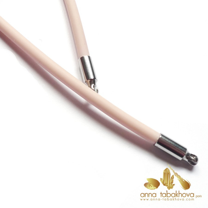 3 mm PINK Rubber InterChangeable Necklace