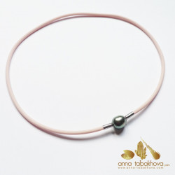 3 mm PINK Rubber InterChangeable Necklace