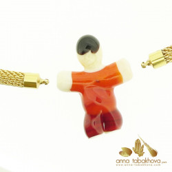 Fancy Child Murano Venitian glass as interChangeable Clasp, back side