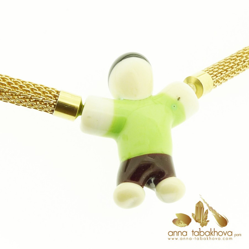 Fancy Child Murano Venitian glass as interChangeable Clasp