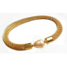 8 mm GOLD PLATED  Steel Mesh InterChangeable Bracelet