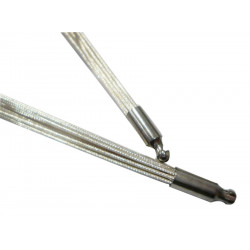 12 steel wire necklace SILVER plated