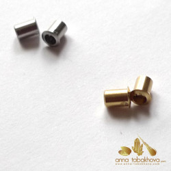 Pair of tubes for one DIY clasp, one pair for sale