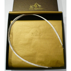 12 câbles d'acier plaqué argent en collier interchangeable