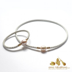 4 mm Braided Leather InterChangeable BRACELET with matched necklace (sold separatly) .