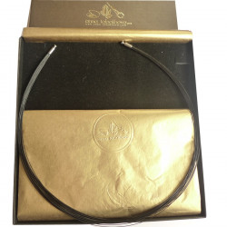 22 BLACK nylon coated wires interchangeable necklace 