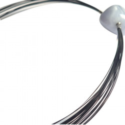 22 wires BLACK nylon coated wires interchangeable necklace  , versatile fancy designer jewelry