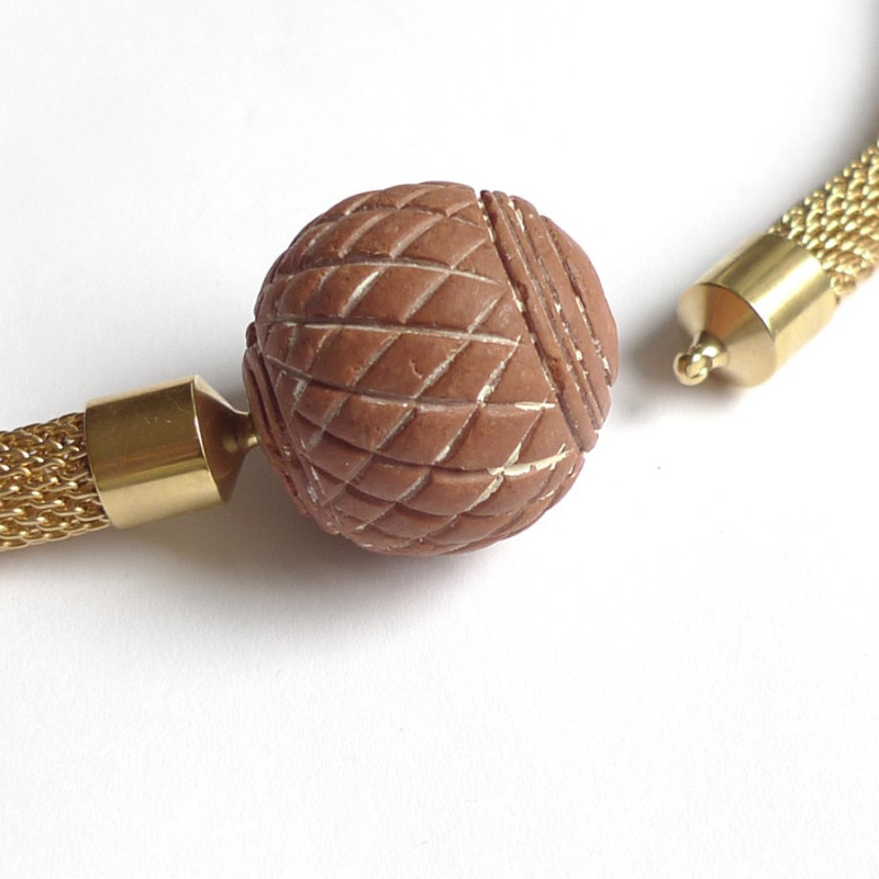 African Traditional RED Terracotta bead Interchangeable Clasp, buy on line