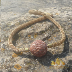 African Traditional RED Terracotta bead Interchangeable Clasp, buy on line