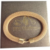 8 mm gold plated steel mesh-interchangeable-bracelet, versatile designer jewlery