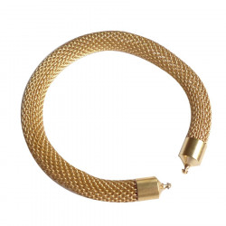 8 mm gold plated steel mesh-interchangeable-bracelet, versatile designer jewlery