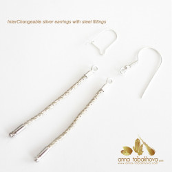 InterChangeable Silver Earrings