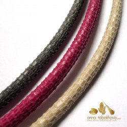 Braided Colored leather InterChangeable Necklace, versatile designer jewelry