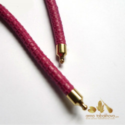 5 mm Stitched Lizard-like Leather InterChangeable Necklace, buy on line versatile jewelry