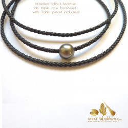 Braided Colored leather InterChangeable Necklace, versatile designer jewelry