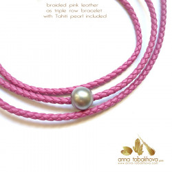 Braided Colored leather InterChangeable Necklace, versatile designer jewelry