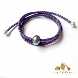 Braided Colored leather InterChangeable Necklace, versatile designer jewelry