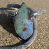 Blue and green boulder Australian opal as interchangeable clasp, buy on line