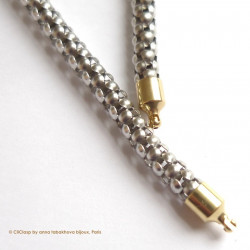 5 mm raspberry Steel InterChangeable Necklace, buy on line