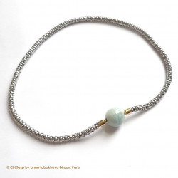 5 mm raspberry Steel InterChangeable Necklace, buy on line