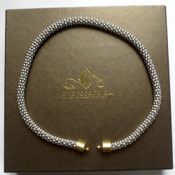 8 mm raspberry Steel InterChangeable Necklace