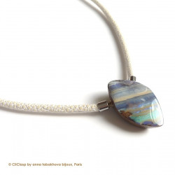 4 mm SNOW WHITE Stingray InterChangeable Necklace, buy on line