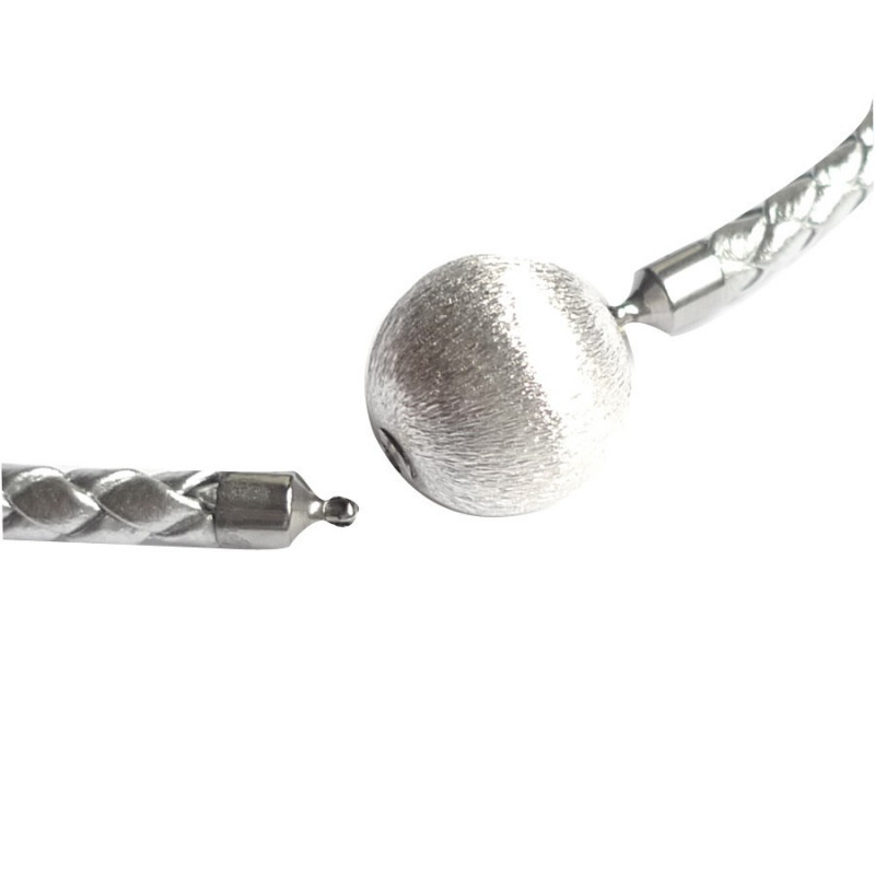 17 mm Textured silver InterChangeable Clasp