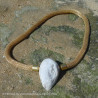 Crystallized fossil shell as InterChangeable Clasp , buy on line