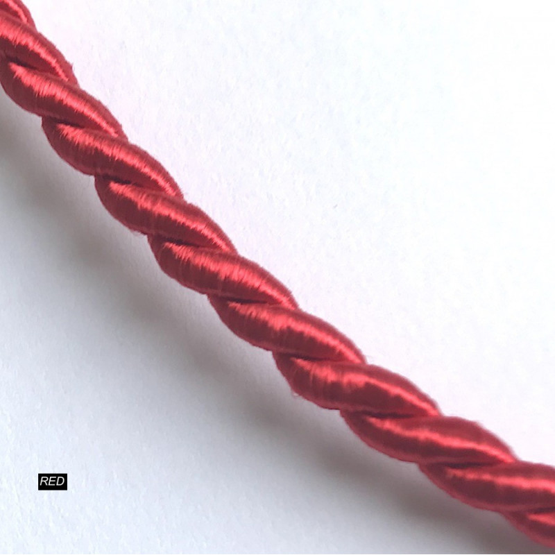 5 mm Twisted Cotton Cord as Interchangeable Necklace, Buy on line