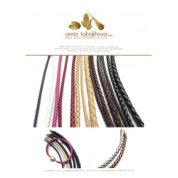4 mm Braided Leather InterChangeable Necklace, buy on line