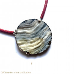 Calcedony Flower as InterChangeable Pendant