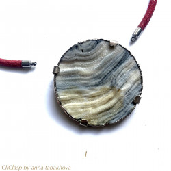 Calcedony Flower as InterChangeable Pendant