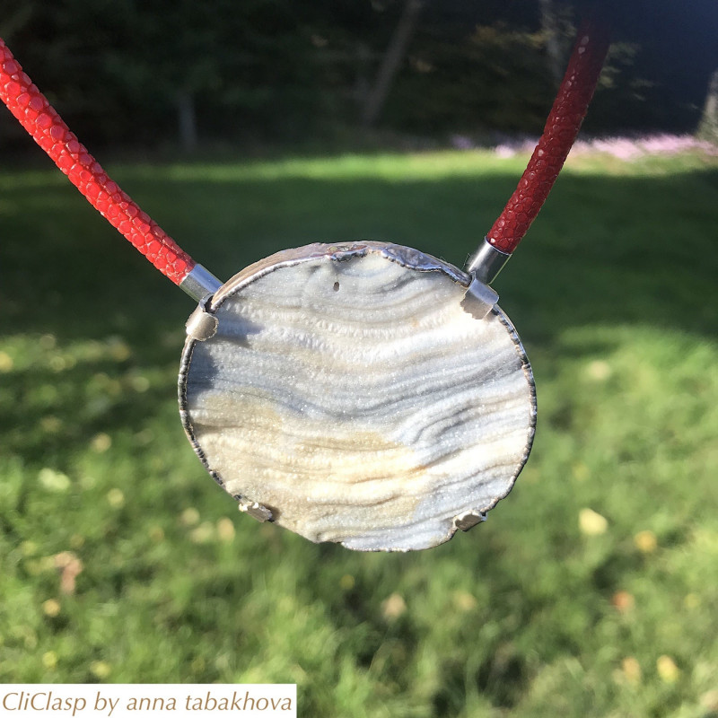 Calcedony Flower as InterChangeable Pendant