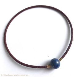 4 mm Burgundy Stingray InterChangeable Necklace