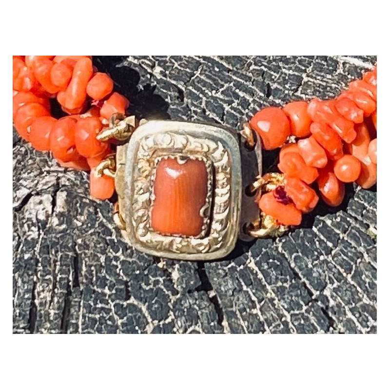 Corail bracelet 3 rangs assortis