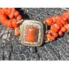 Corail bracelet 3 rangs assortis