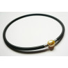 3 mm Black Rubber Necklace