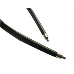 3 mm Black Rubber Necklace