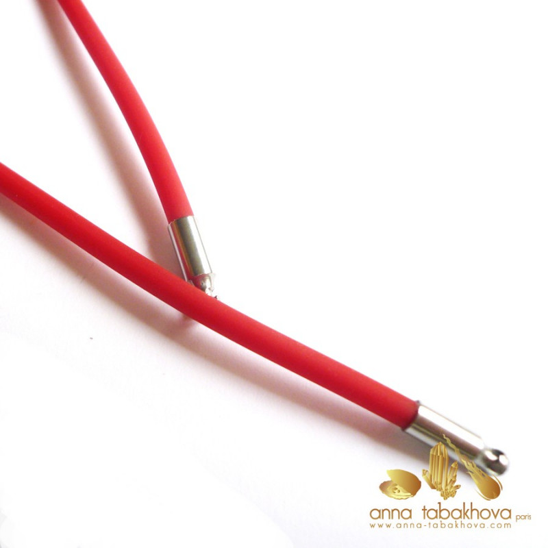 3 mm RED Rubber InterChangeable Necklace