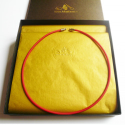 3 mm RED Rubber Necklace as you will get it