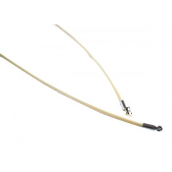 3 mm White Rubber Necklace